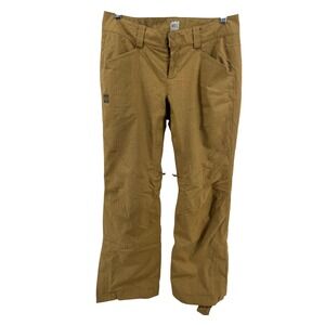 MEC Mountain Equipment Company Womens Ski Snowboard Pants Insulated Tan Size 6‎